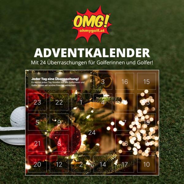 Der ohmygolf-Adventkalender mit 24 tollen Geschenken für Golferinnen und Golfer